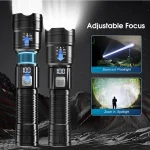 Outtobe Mini Torch Light Led Power Display Adjustable Focus - Image 3