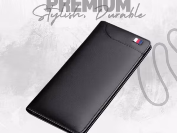 ZAYS Ultra-Thin Genuine Leather Long Wallet for Men & Women